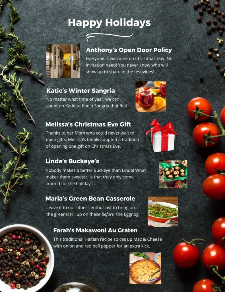 Holiday Traditions from Our Family to Yours