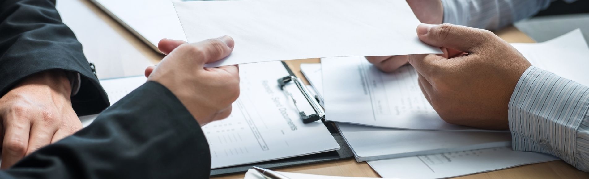 Employment offer and hiring paperwork exchange